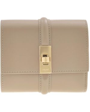 Celine Small Trifold Wallet 16 - Natural