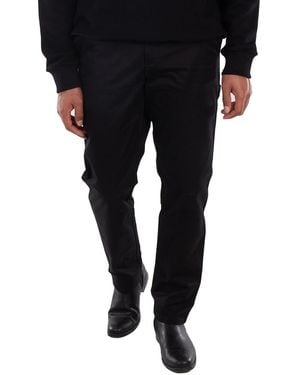 Burberry Straight-Leg Cotton Trousers, Brand Size 50 (Waist - Black