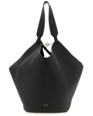 KHAITE Lotus Shoulder Bag - Black