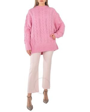 Stella McCartney Cable Knit Cape Jumper - Pink