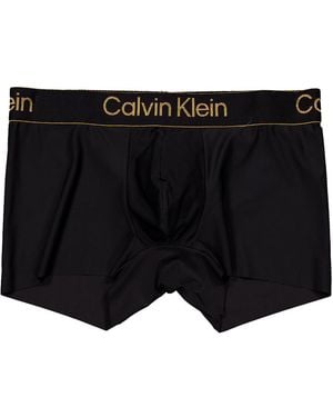 Calvin Klein Recycled Nylon Low Rise Trunks - Black