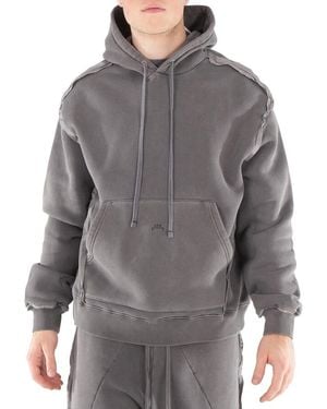 A_COLD_WALL* A Cold Wall Facade Cotton Hoodie - Grey