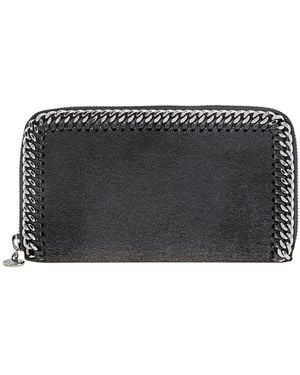 Stella McCartney Zip Around Falabella Wallet - Black