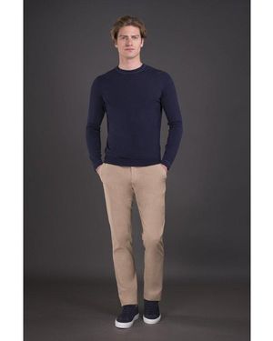 Moorer Slim Fit Sweater - Blue