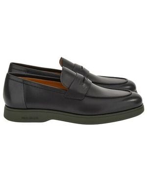 Ferragamo Gancini Ornament Deconstructed Loafers - Black