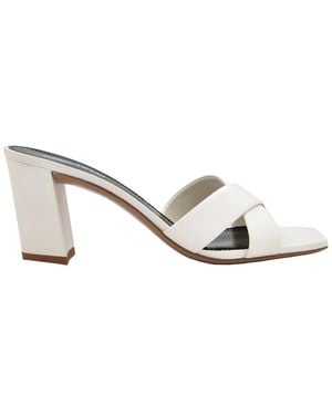 Paris Texas Dafne 70 Leather Mules - Metallic