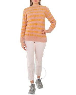 Stella McCartney Fluffy Words Jumper - Orange