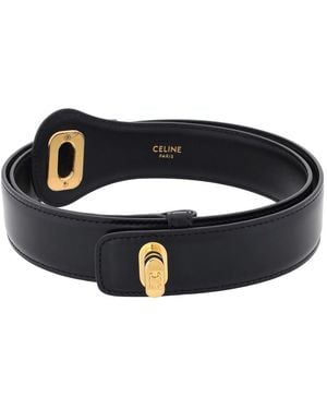 Celine Large 30Mm Josephine Belt - Black