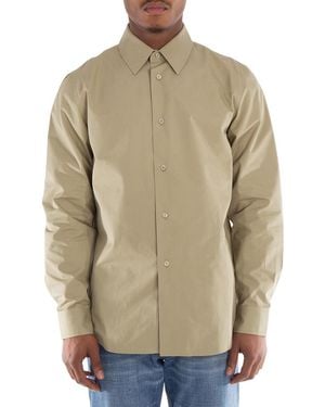 Burberry Equestrian Knight-Motif Cotton Buttoned Shirt - Green