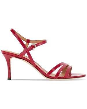 Ferragamo High-Shine Finish 70Mm Sandals - Pink