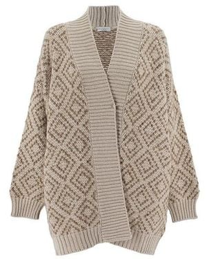 Brunello Cucinelli Wool Silk Knit Jumper, Size X-Large - Brown