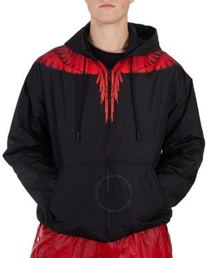Marcelo Burlon Marcel Burlon Icon Wings Hooded Jacket - Black