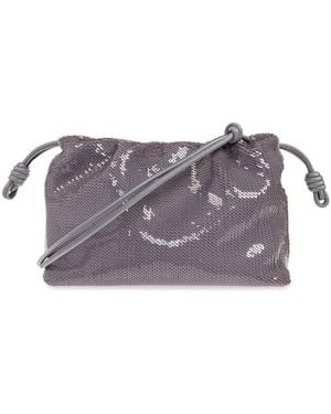 Loewe Flamenco Sequined Medium Purse Bag - Purple