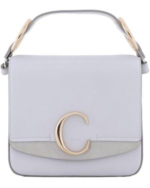 Chloé C Small Square Shoulder Bag - White