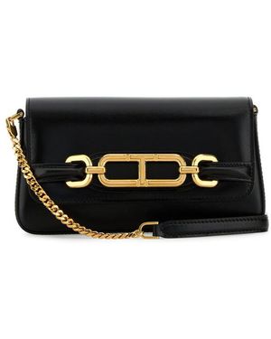 Tom Ford Box Palmellato Mini Bag - Black