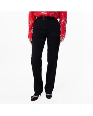 Burberry Wool Tailored Trousers, Brand Size 8 Us - Black