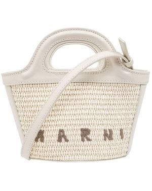 Marni Tropicalia Micro Adjustable Shoulder Strap Bag - Metallic