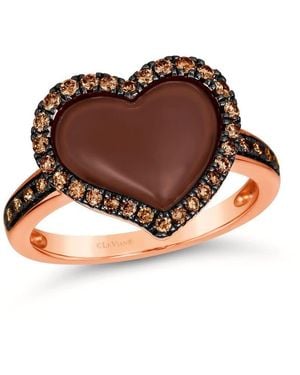 Le Vian Ladies Godiva X Rings Set - Brown