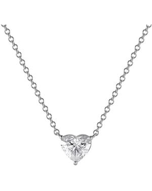 Brilliant Diamond 14Kt 0.75 Carat Lab Grown Diamond Necklace For - Metallic