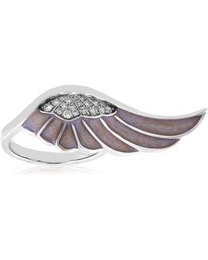 Garrard 18K Wings Reflection Ring - Gray