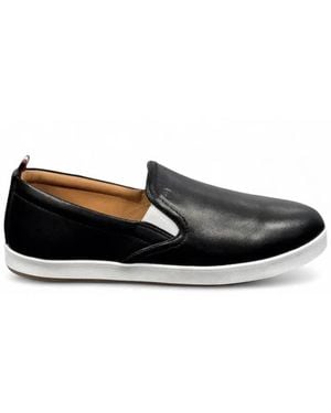 Bally Hinka Leather Slip-On Trainers, Brand Size 36 Us - Black