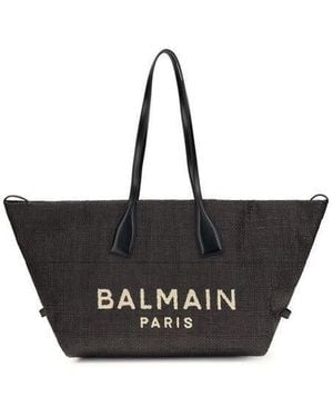 Balmain Track Shoulder Bag - Black