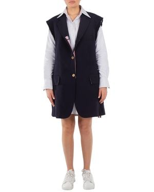 Thom Browne Oversize Sleeveless Classic Sport - Blue