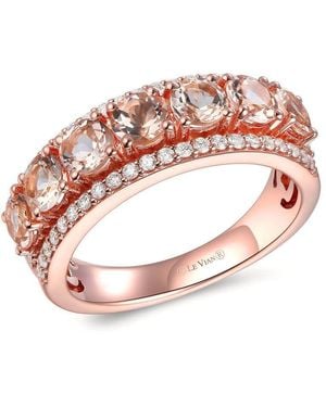 Le Vian Ladies Peach Morganite Rings Set - Pink