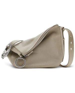 Burberry Small Knight Adjustable Strap Shoulder Bag - Grey