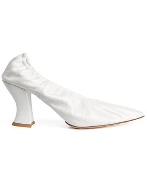 Bottega Veneta Almond 75Mm Pumps - White