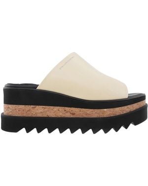 Stella McCartney Sneak-Elyse Platform Slip-On Slides, Brand Size 40 Us - White