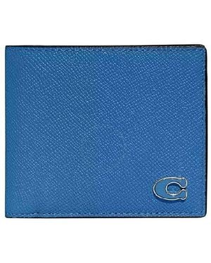 COACH Bi-Fold Leather Wallet - Blue