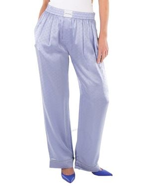 T By Alexander Wang Silk Pajama Pants - Purple