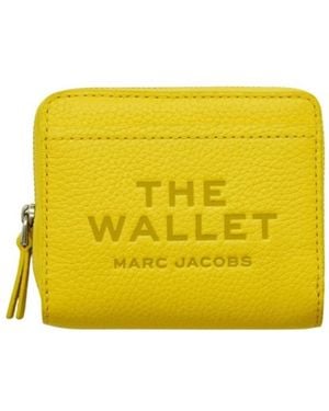 Marc Jacobs The Leather Mini Compact Wallet - Yellow