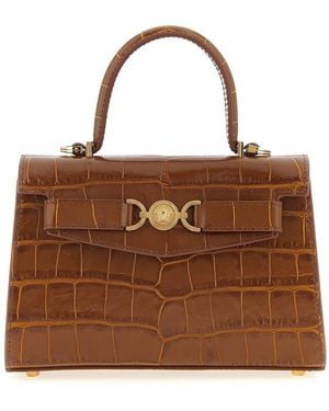 Versace Medusa 95 Small Handbag - Brown