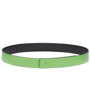 Ferragamo Reversible Dual Tone Embossed Strap - Green