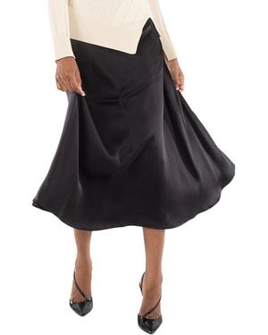 Stella McCartney Asymmetric Draped Midi Skirt - Black