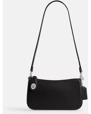 COACH Glovetanned Leather Penn Shoulder Bag - Black