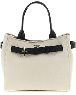 Tom Ford Small Audrey Shopping Bag - Natural