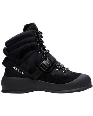 Bally Mounty-T Frei Lace-Up Boots, Brand Size 35 Us - Black