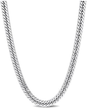 Amour 5.5Mm Double Curb Link Chain Necklace - Metallic