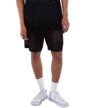 Burberry Rory Equestrian Knight-Motif Knit Shorts - Black