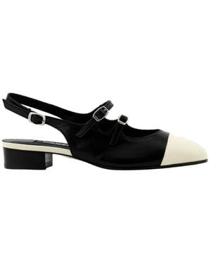 CAREL PARIS Abricot Flats With 20 Mm Heel, Brand Size 36 Us - Black