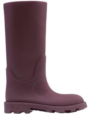 Burberry Rubber Marsh High Boots, Brand Size 43 Us - Purple