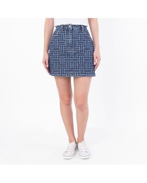 KENZO Weave Miniskirt - Blue