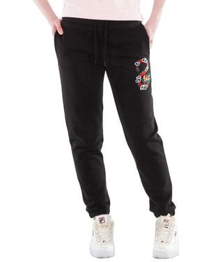 KENZO Drawstring Embroidered Jogging Trousers - Black