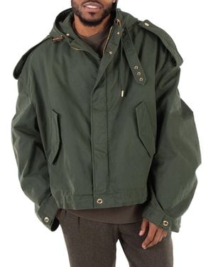 McQueen Hooded Jacket, Brand Size 50 (Us - Green