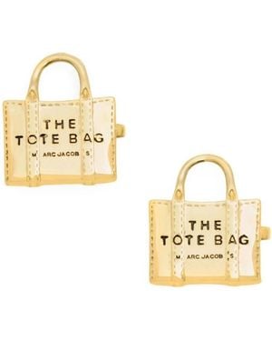 Marc Jacobs The Tote Bag Stud Earrings - Metallic