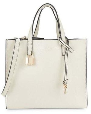 Marc Jacobs Pebbled Leather Tote Bag - Natural