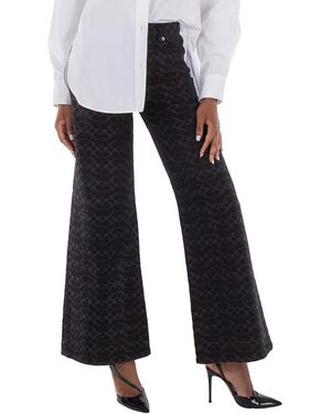 COACH Signature Wide-Leg Denim Jeans, Size 2 - Black